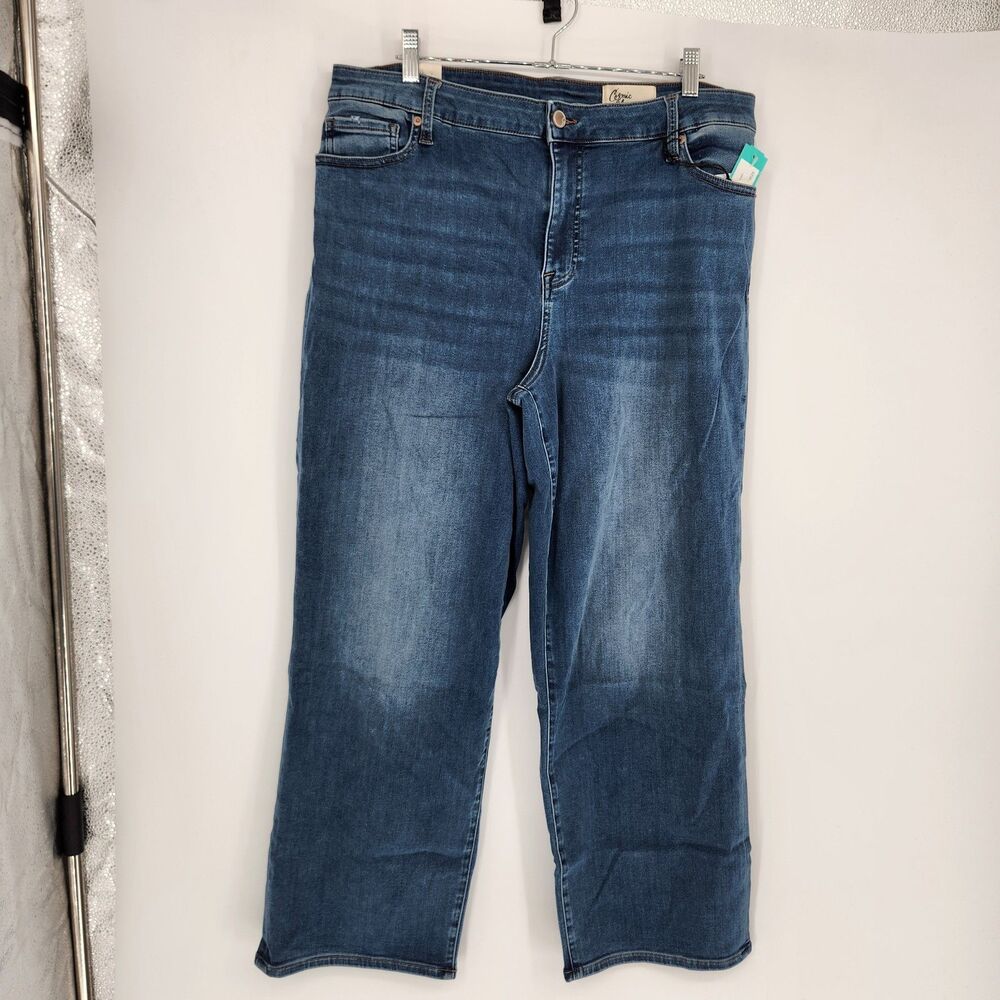 Cosmic Blue Love Indigo‎ Blue 18W Lani Mid Rise Ankle Straight Jeans NWT